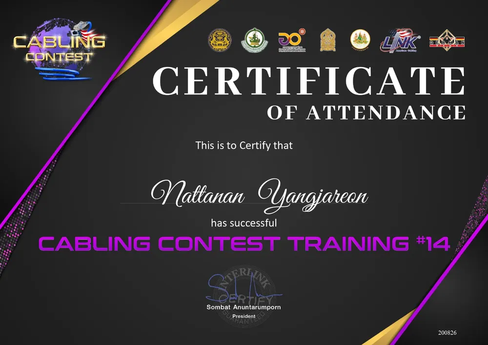 CABLING CONTEST TRAINING #14
